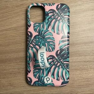 pink monstera iphone 11 loopy case.